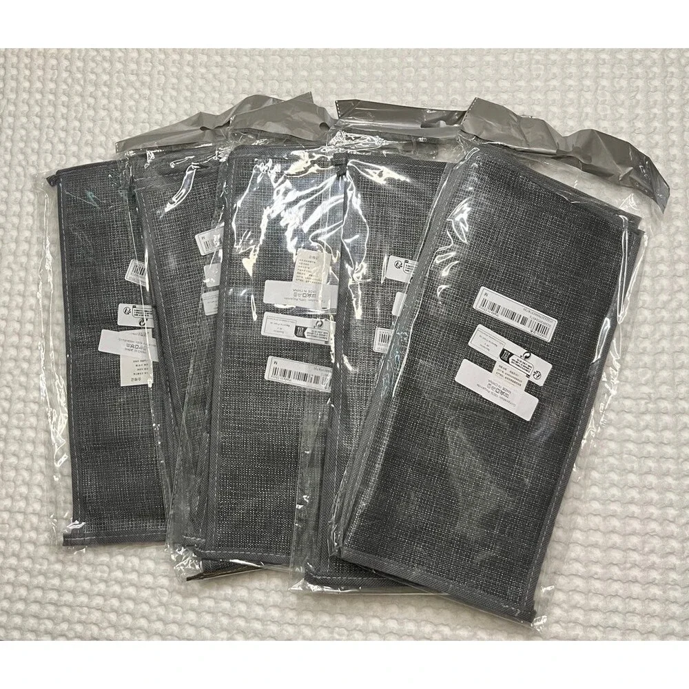 Clothes Organizer Cloth 7 Slots Dividers Cube Organizer 5Pcs Medium Gray OPO